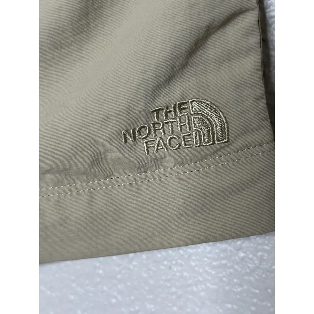 THE NORTH FACE BELTED HIKING CARGO SHORTS KAHKI BEIGE MENS MEDIUM